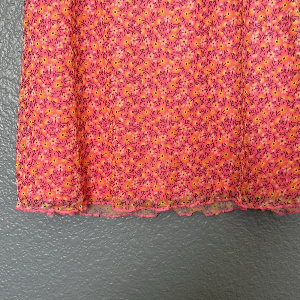 Brave Soul London// Baby Doll Sheer Floral Dress Size XS - Picture 3 of 11